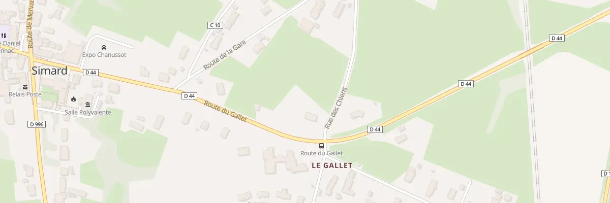 Plan du 1 Rte du Gallet à Simard