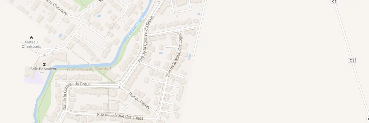 Plan du 5 Rue de la Noue des Loges à Bressey-sur-Tille