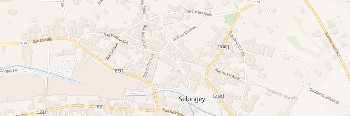 Plan du 37 Rue Pastourelle à Selongey
