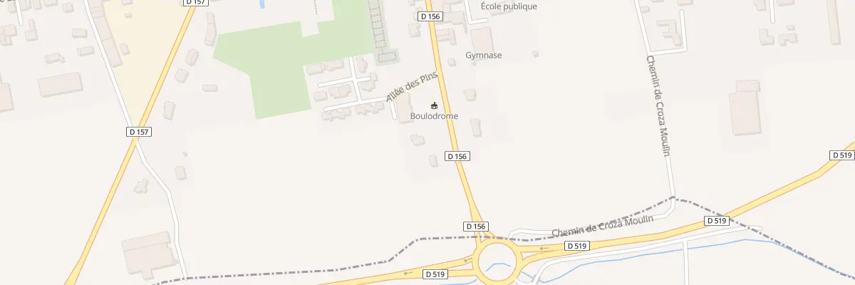 Plan du 216 Rte des Chambarans à Marcilloles