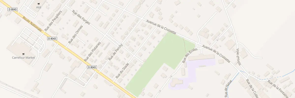 Plan du 28 Rue du Stade à Blagny