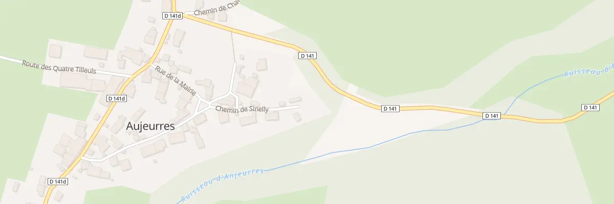Plan du 2 Che de Sinelly à Aujeurres