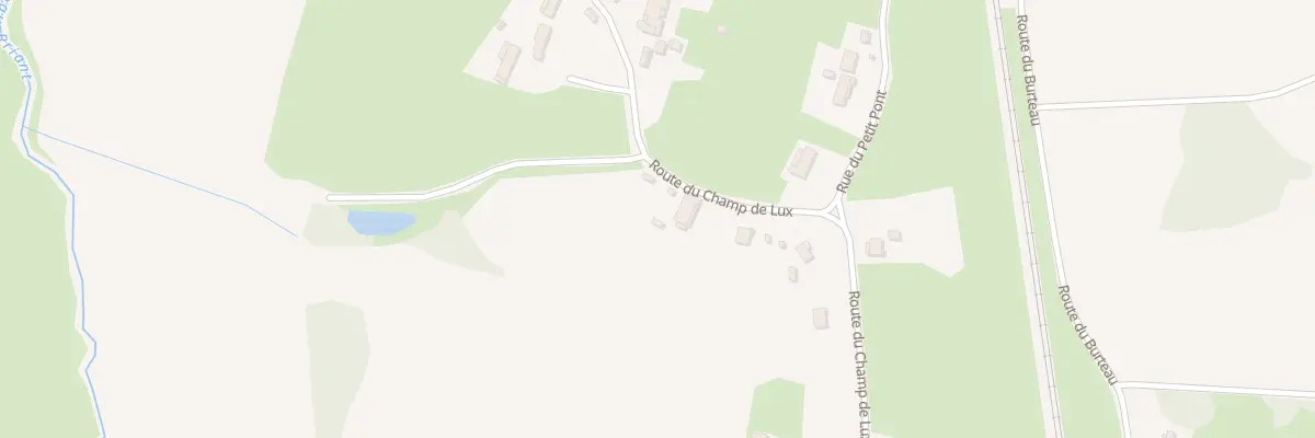 Plan du 28 Rte du Champ de Lux à Devrouze