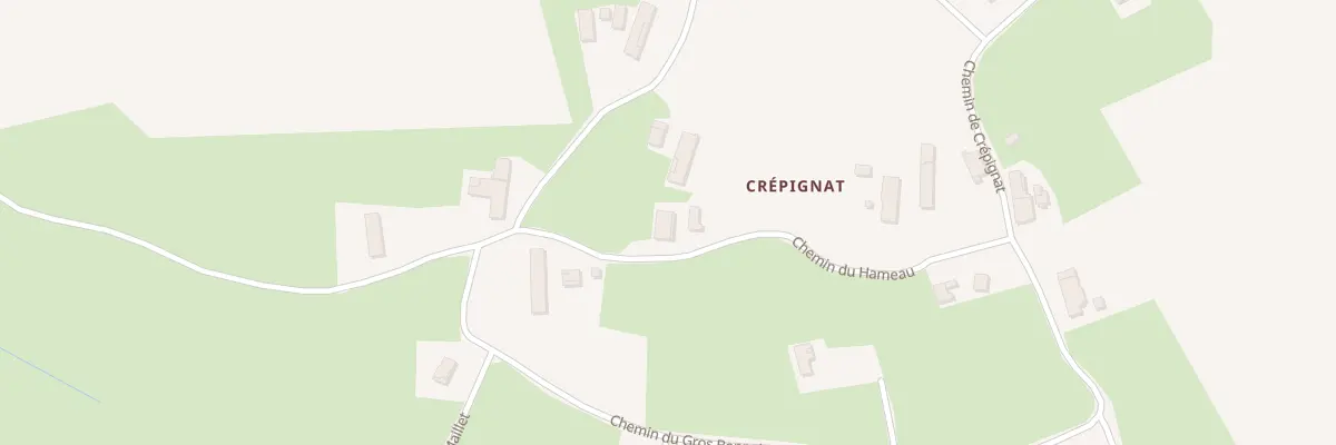 Plan du 296 Che du Hameau à Viriat