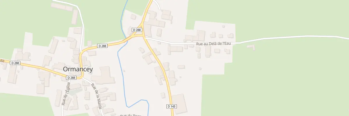 Plan du 2 Rue au Delà de l’Eau à Ormancey