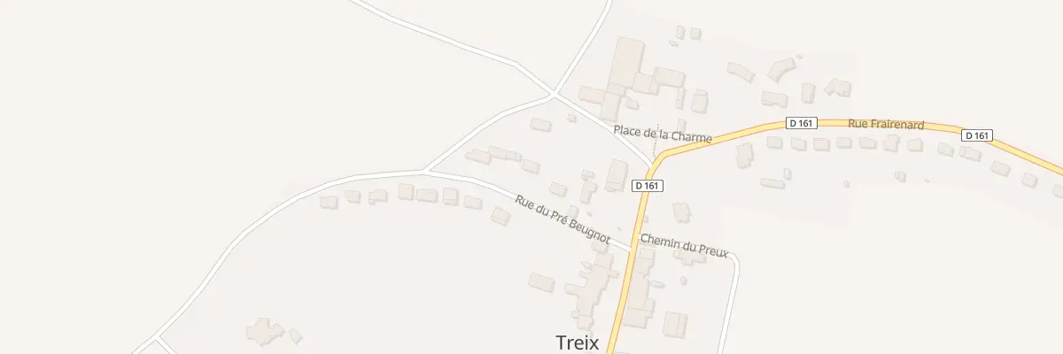 Plan du 6 Rue du Pré Beugnot à Treix