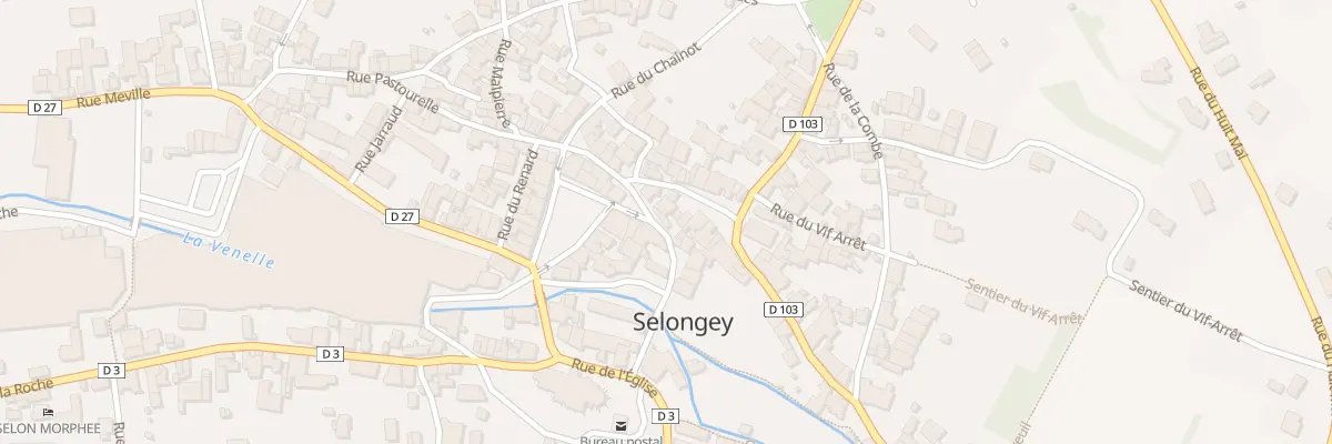 Plan du 16 Rue du Rang Pastourelle à Selongey