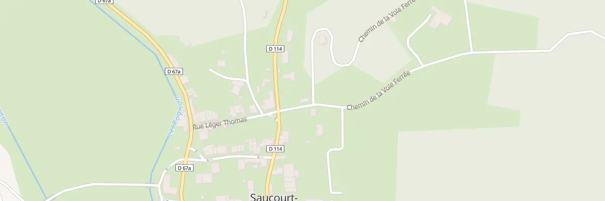 Plan du 1 Che de la Voie Ferree à Doulaincourt-Saucourt