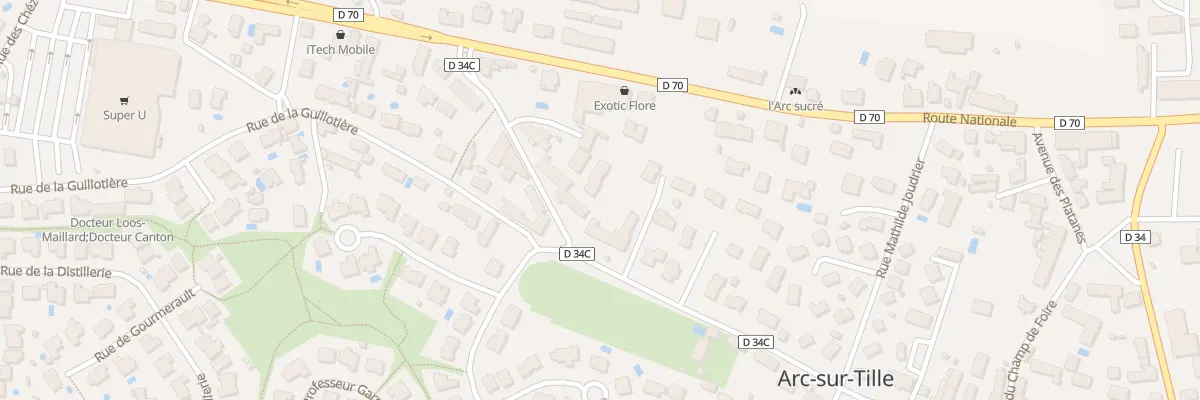 Plan du 56 Rue de Dijon à Arc-sur-Tille