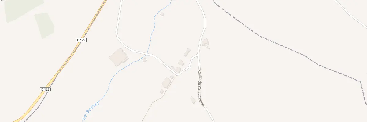 Plan du 825 Rte du Gros Chêne à Beauregard-Baret
