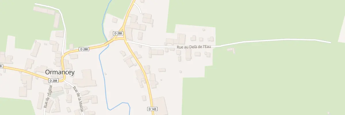 Plan du 6 Rue au Delà de l’Eau à Ormancey