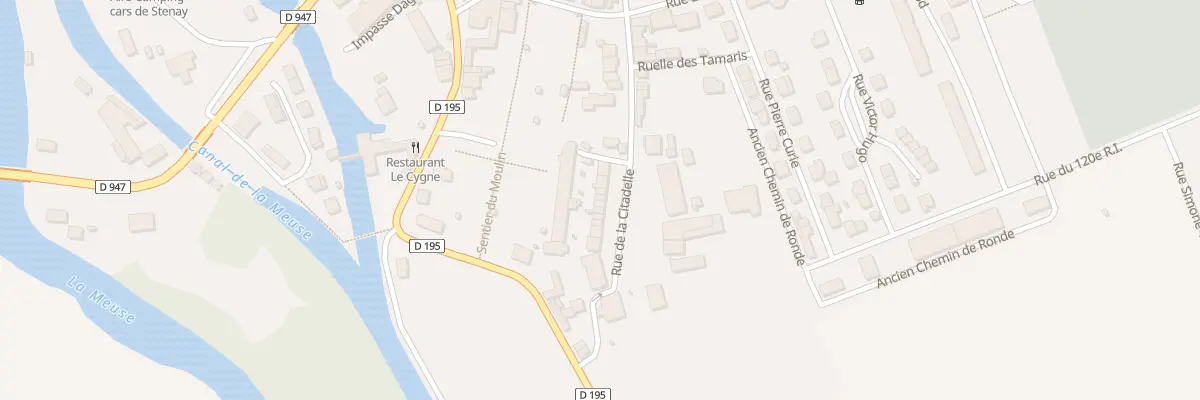 Plan du 16 Rue de la Citadelle à Stenay