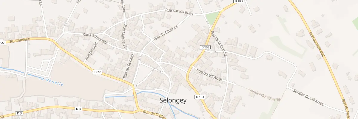 Plan du 47 Rue Pastourelle à Selongey