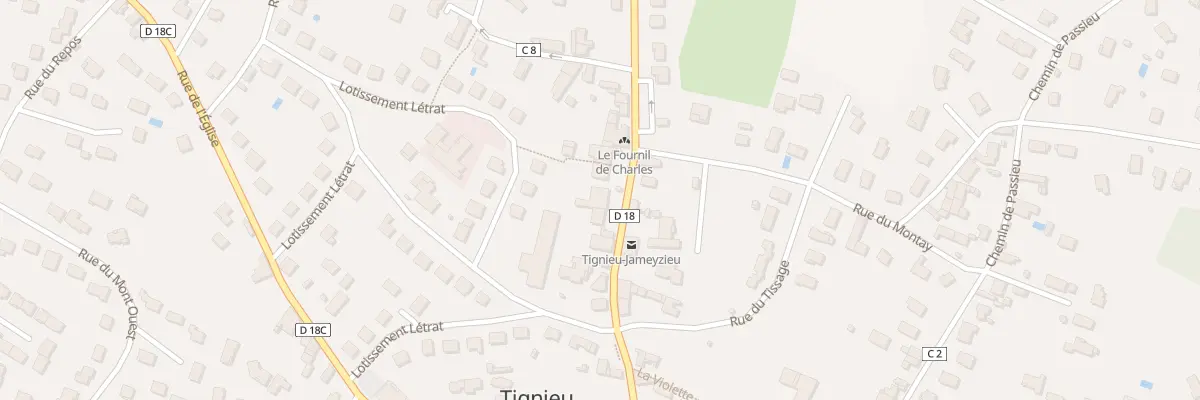 Plan du 50 Rue de Bourgoin à Tignieu-Jameyzieu