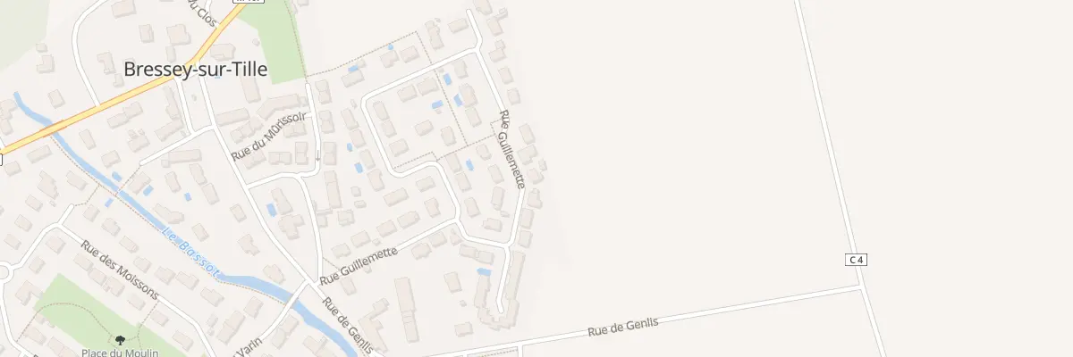 Plan du 16 Rue Guillemette à Bressey-sur-Tille