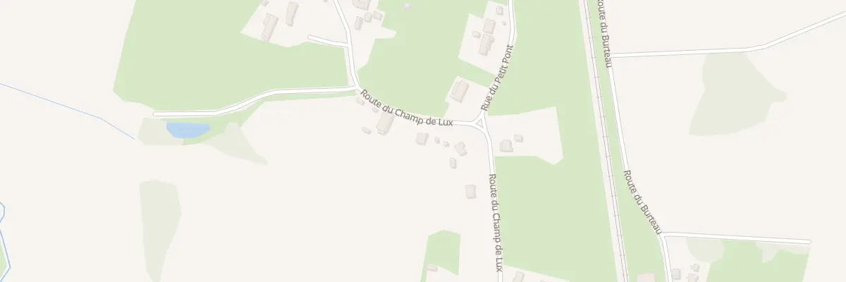 Plan du 30 Rte du Champ de Lux à Devrouze