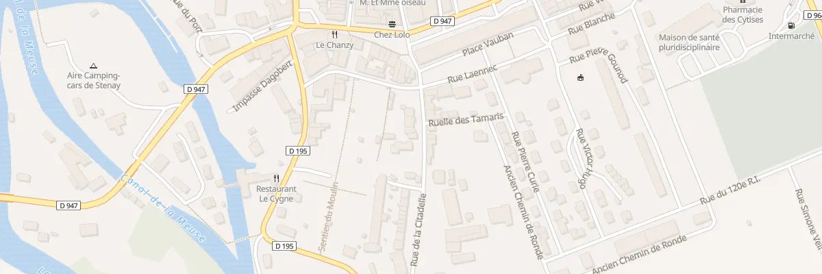 Plan du 6B Rue de la Citadelle à Stenay