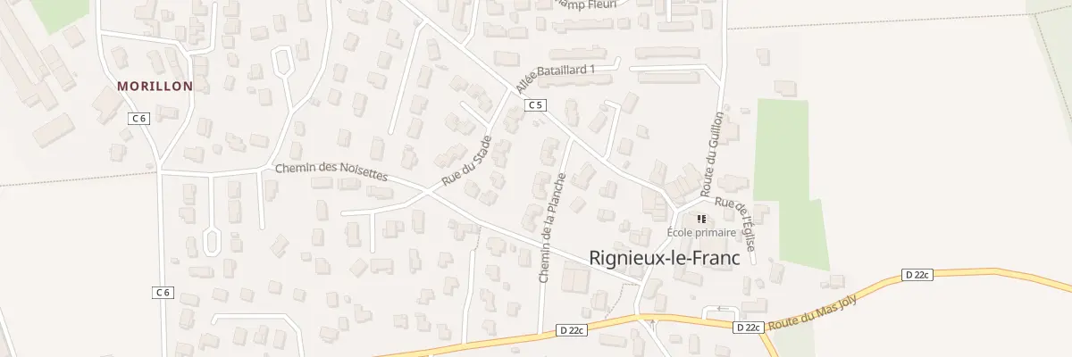 Plan du 40 Che de la Planche à Rignieux-le-Franc
