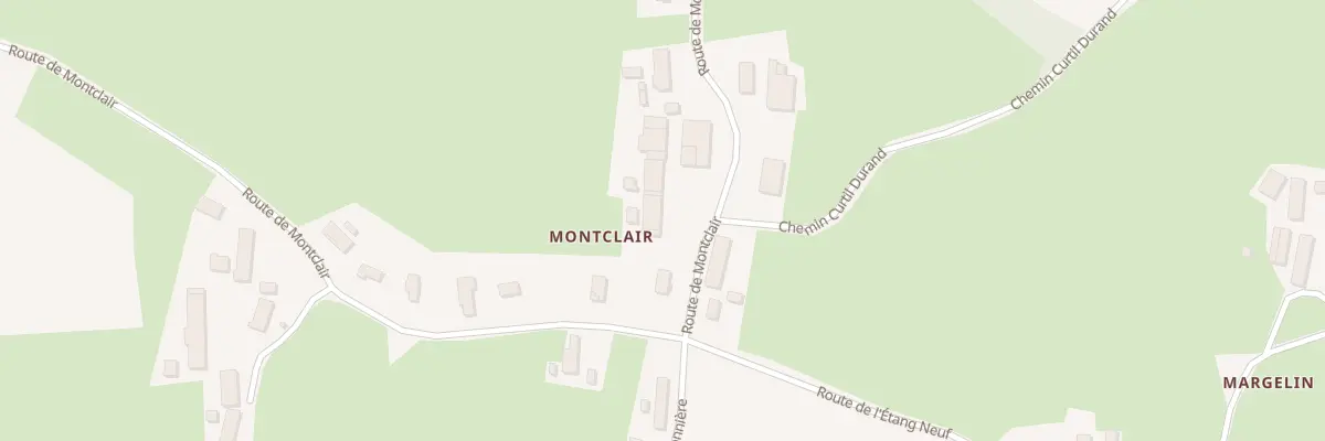 Plan du 1299 Rte de Montclair à Foissiat