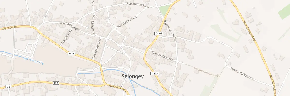 Plan du 53 Rue Pastourelle à Selongey