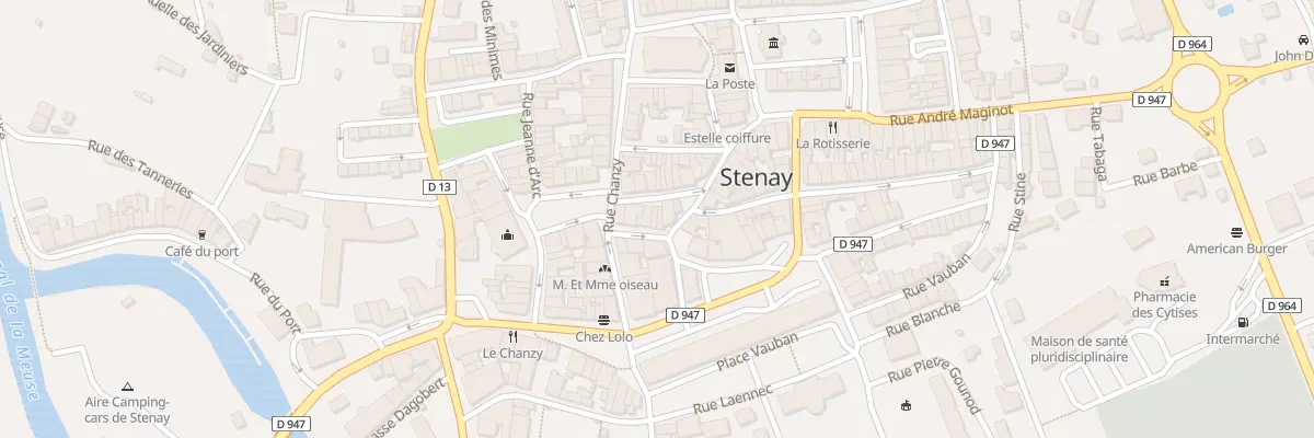 Plan du 8 Rue General de Gaulle à Stenay