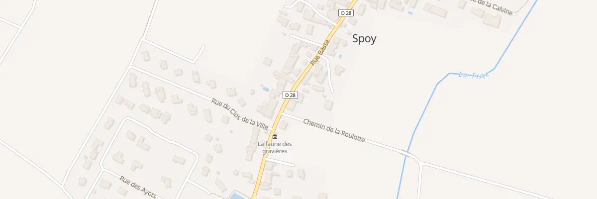 Plan du 25 Rue Basse à Spoy