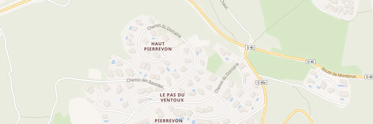 Plan du 216 Che du Domaine à Mollans-sur-Ouvèze