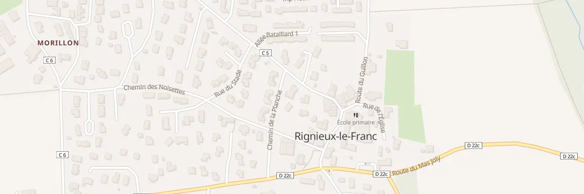 Plan du 15 Che de la Planche à Rignieux-le-Franc