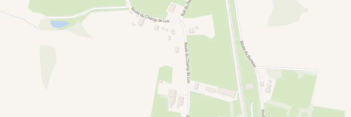 Plan du 36 Rte du Champ de Lux à Devrouze