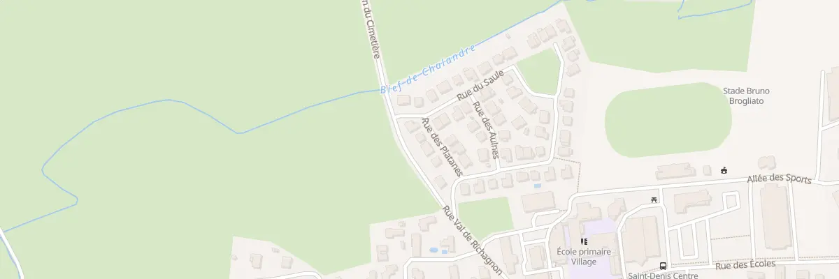Plan du 63 Rue des Platanes à Saint-Denis-lès-Bourg