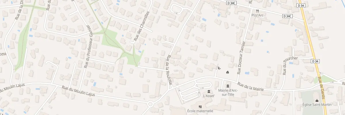 Plan du 12 Rue de la Roulotte à Arc-sur-Tille