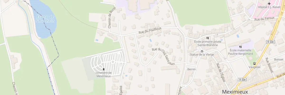 Plan du 20 Rue du Clos Saint Jean à Meximieux