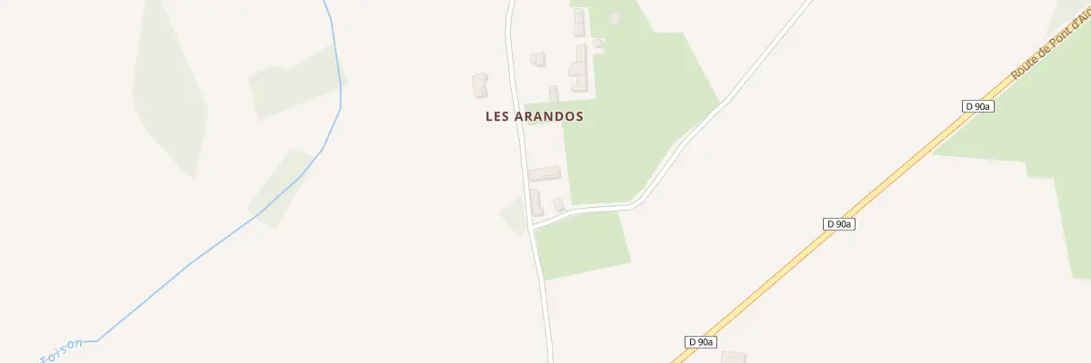 Plan du 5040 Les Arandos à Chalamont