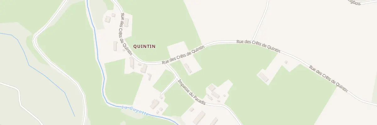 Plan du 10 Rue des Crêts de Quintin à Charette-Varennes