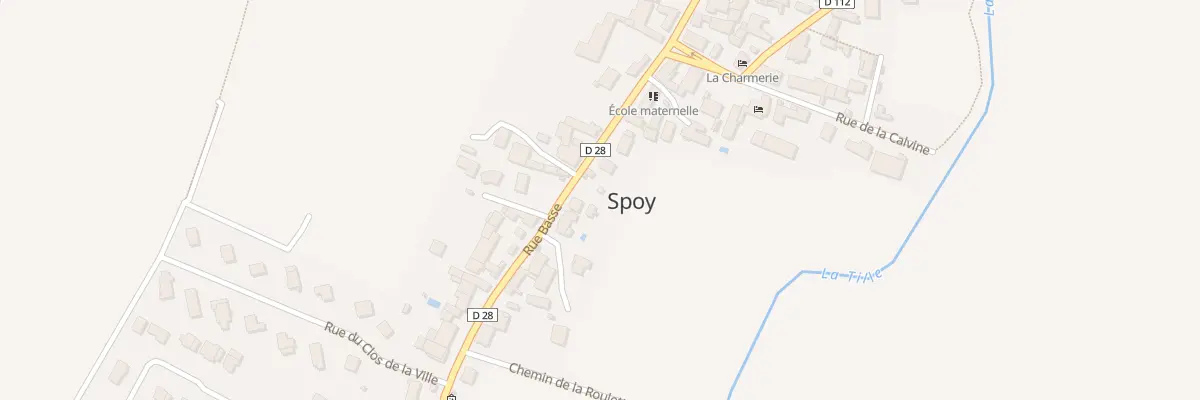 Plan du 13 Rue Basse à Spoy