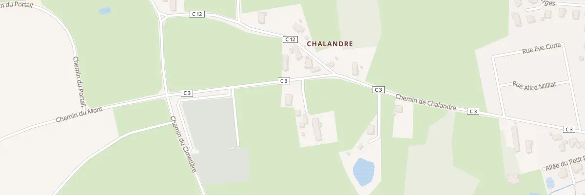 Plan du 649 Che de Chalandre à Saint-Denis-lès-Bourg