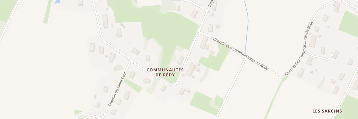 Plan du 195 Che des Communautes de Rédy à Sornay