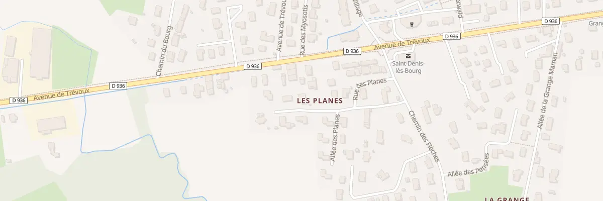 Plan du 166 Rue des Planes à Saint-Denis-lès-Bourg