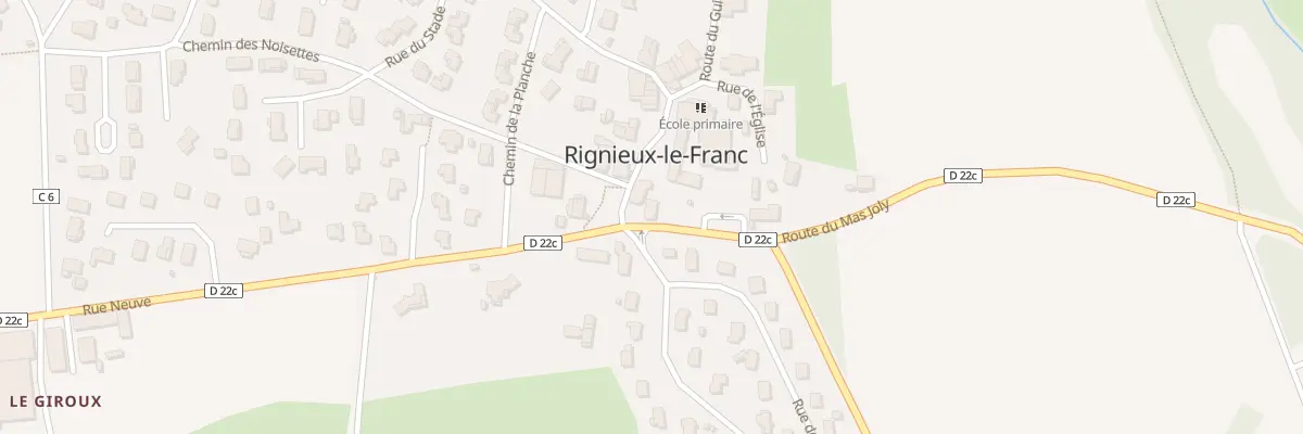 Plan du 100B Rue Neuve à Rignieux-le-Franc