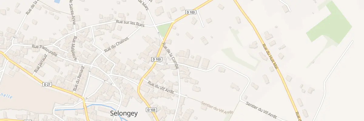 Plan du 36 Rue de la Combe à Selongey