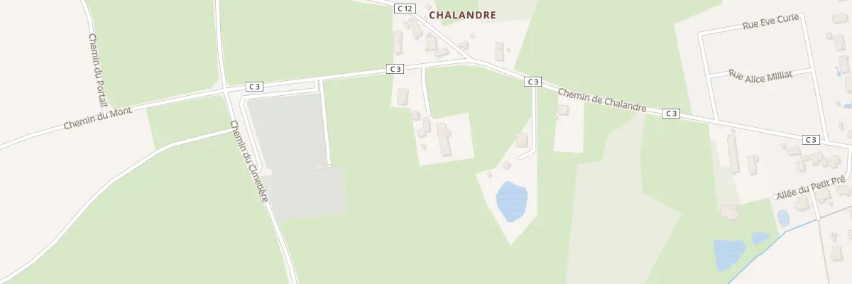 Plan du 637B Che de Chalandre à Saint-Denis-lès-Bourg