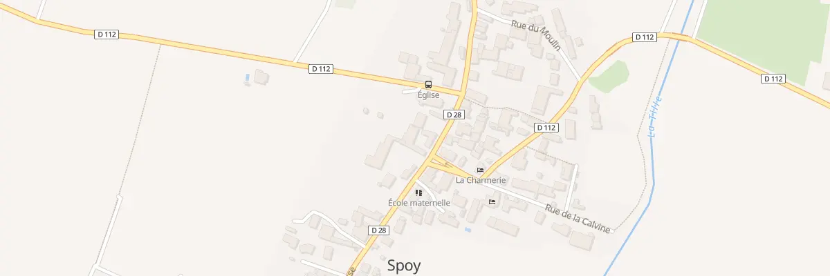 Plan du 1 Rue Haute à Spoy