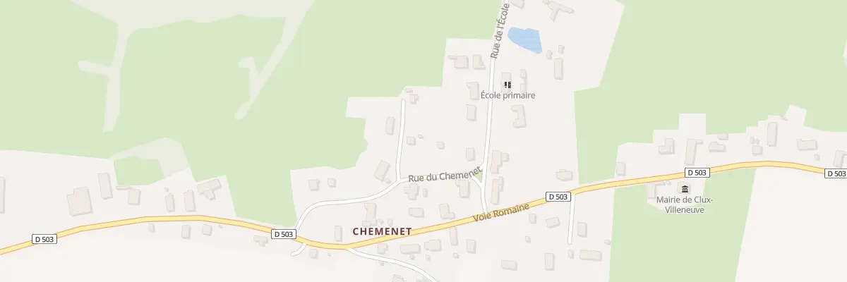 Plan du 2 Imp du Pâquier à Clux-Villeneuve
