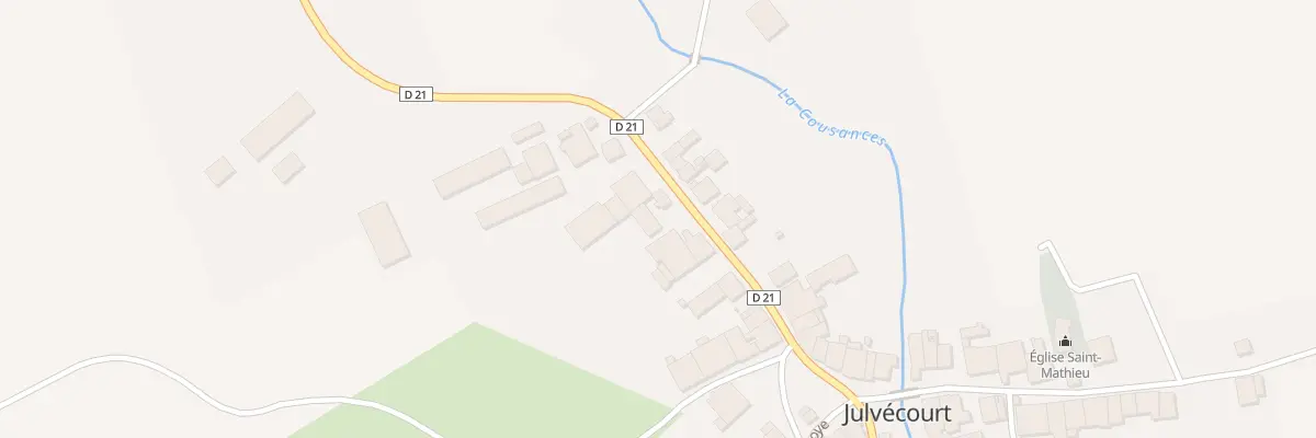 Plan du 1 Rue Savary à Julvécourt