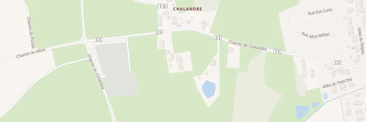 Plan du 637 Che de Chalandre à Saint-Denis-lès-Bourg