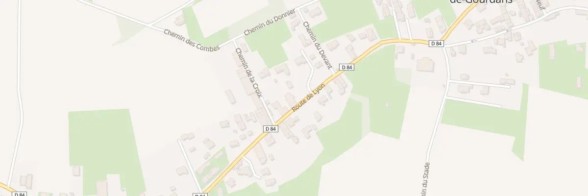 Plan du 24 Rte de Lyon à Saint-Maurice-de-Gourdans