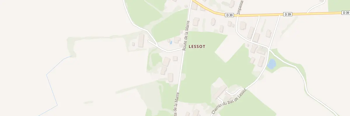 Plan du 170 Rte de la Marre à Montpont-en-Bresse