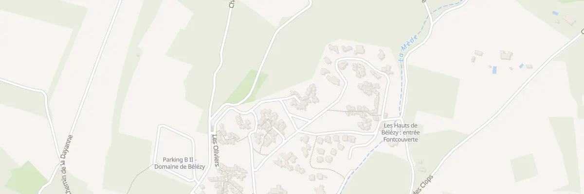 Plan du 6300 Les Hauts de Belezy à Bédoin