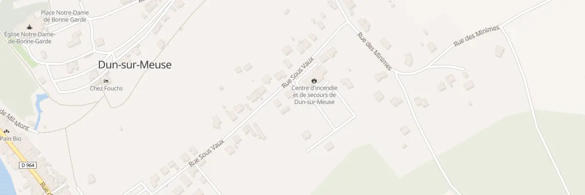 Plan du 36 Rue sous Vaux à Dun-sur-Meuse