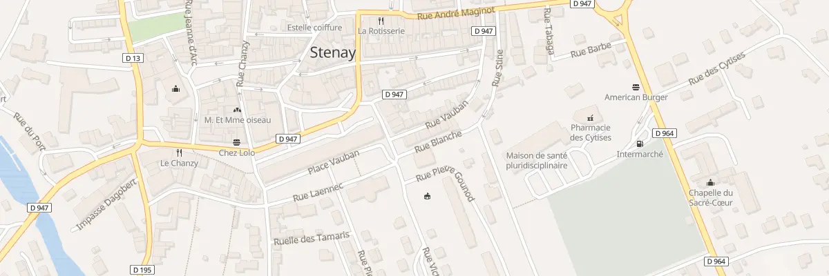 Plan du 3 Rue Blanche à Stenay